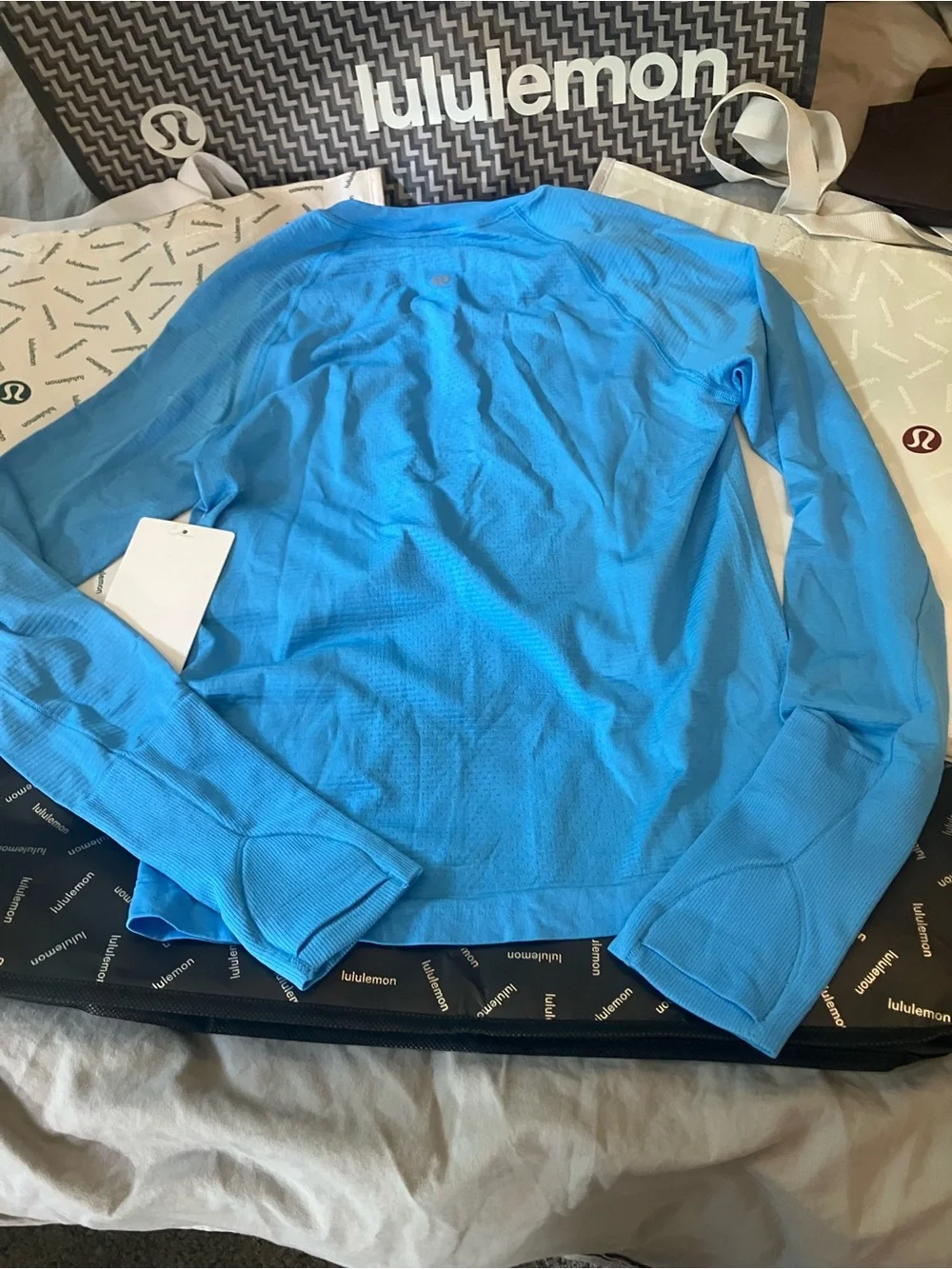 NWT Lululemon Swiftly Tech Long Sleeve 2.0 *Race, Sz 6, Ocean Wave